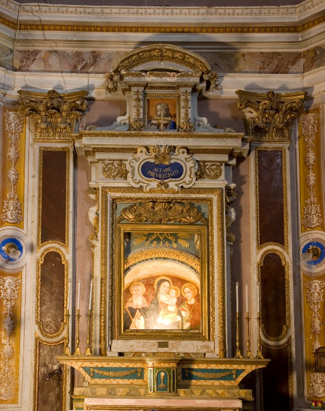 Bottega umbra sec. XVI, Mostra di altare della Madonna