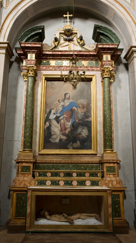 Bottega Italia centrale sec. XVII, Altare marmorizzato