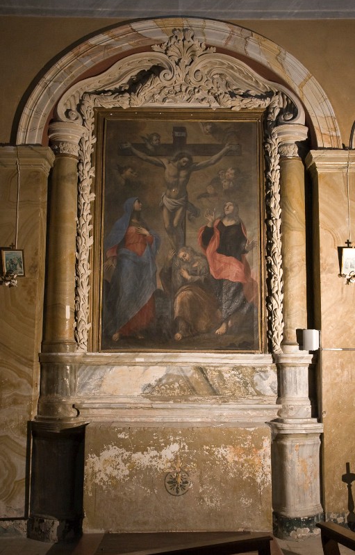 Bottega laziale sec. XVIII, Altare con strumenti della Passione