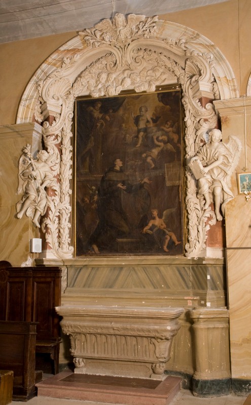 Bottega laziale sec. XVIII, Altare con angeli laterali