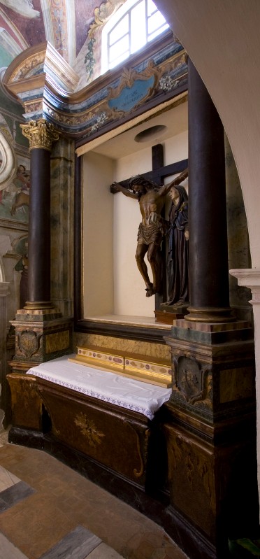 Bottega romana sec. XVIII, Altare con strumenti della Passione