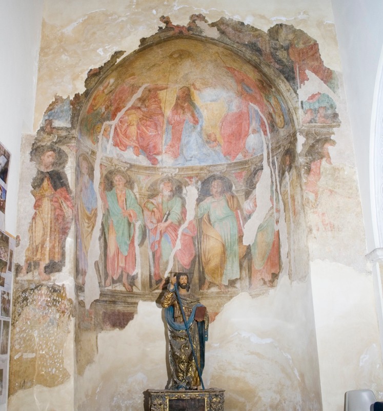 Ambito siciliano sec. XVIII, Incoronazione della Madonna e Apostoli