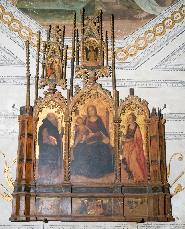 Ambito siciliano sec. XV, Trittico di Sant'Antonio Abate