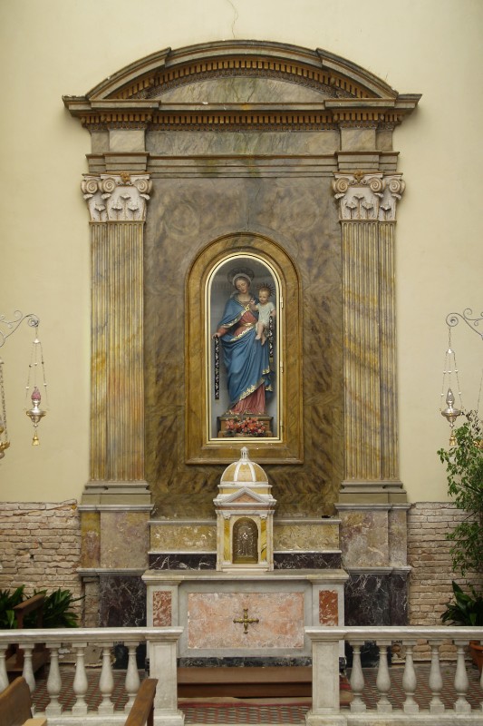 Maestranze romagnole sec. XIX, Altare laterale della Madonna della cintola