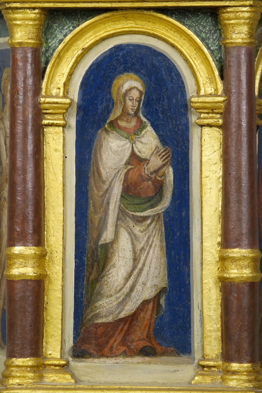 Ambito romagnolo sec. XVI, Dipinto con Madonna