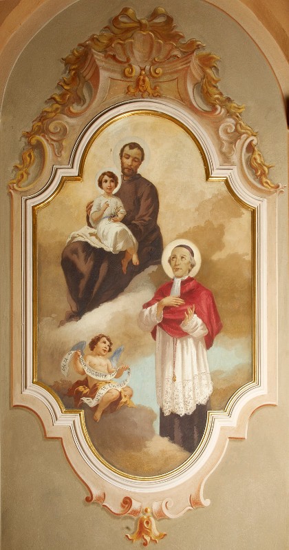 Marigliani U. (1934), Don Giuseppe Cottolengo e San Giuseppe con Gesù Bambino