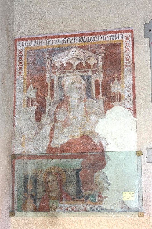 Ambito bresciano secc. XV-XVI, Madonna con Bambino e Santa con corona
