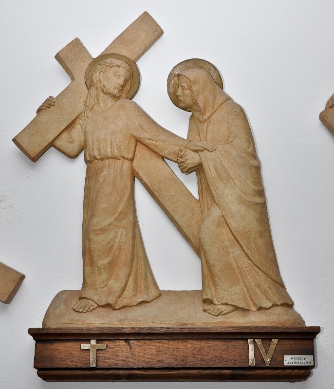 Capezzuoli Cesare sec. XX, Gesù Cristo incontra la Madonna e le pie donne