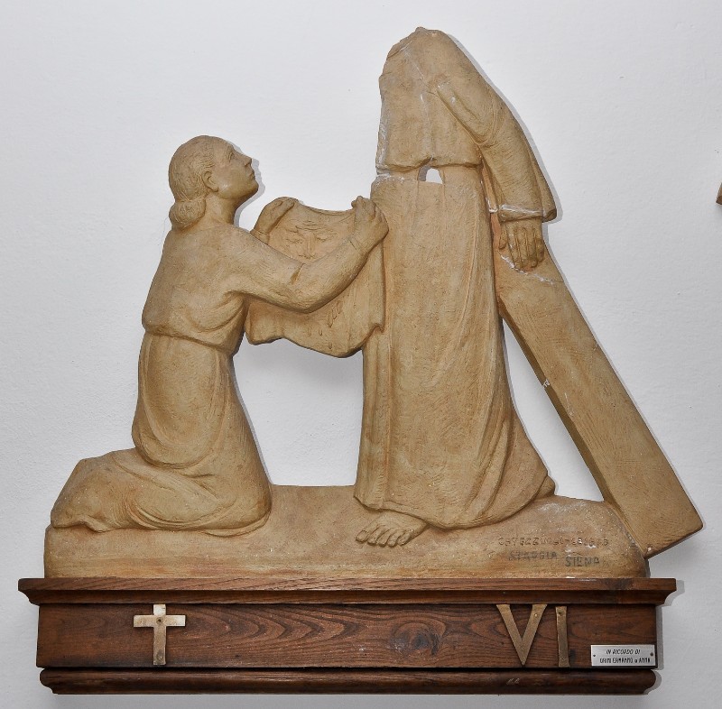 Capezzuoli Cesare sec. XX, Gesù Cristo asciugato dalla Veronica