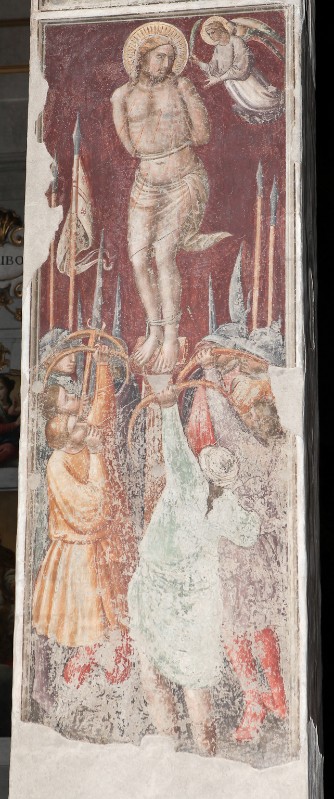 Ambito fiorentino sec. XV, Martirio di San Sebastiano