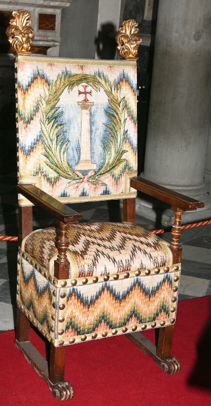 Bottega fiorentina sec. XVII, Sedia a braccioli con colonna di Santa Felicita