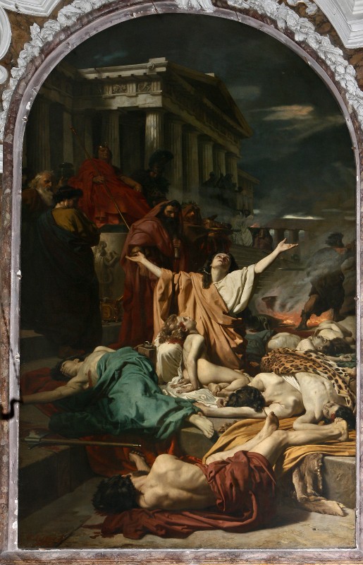 Ciseri Antonio (1863), Dipinto con Santa Felicita e il martirio dei Maccabei