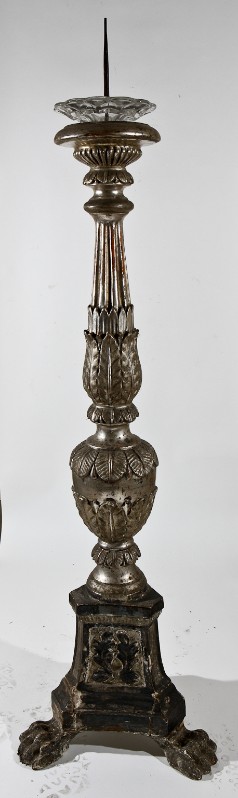 Bottega toscana sec. XIX, Candeliere con stemma di Santa Felicita 9/18