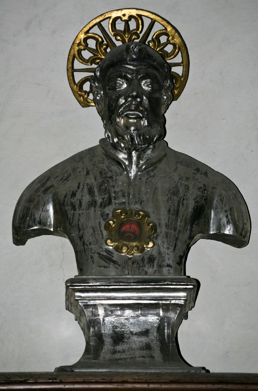 Bottega fiorentina secc. XVIII-XIX, Reliquiario a busto con aureola traforata
