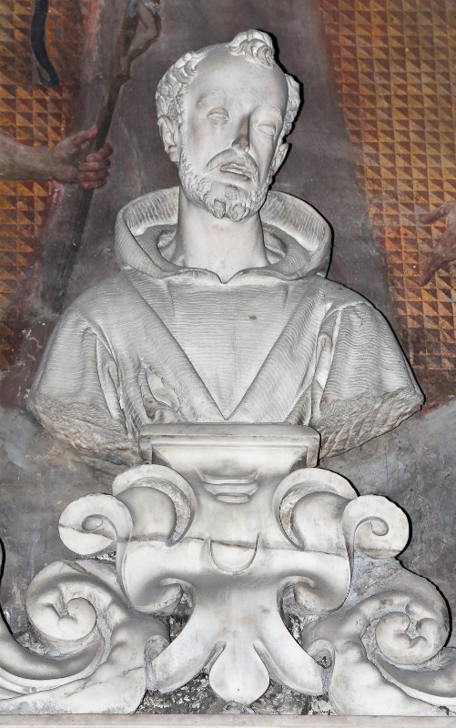 Malavisti Alessandro sec. XVII, Busto di San Francesco d'Assisi
