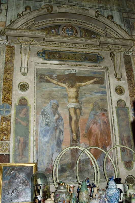 Scalza I. (1608), Cornice architettonica dell'altare laterale sinistro