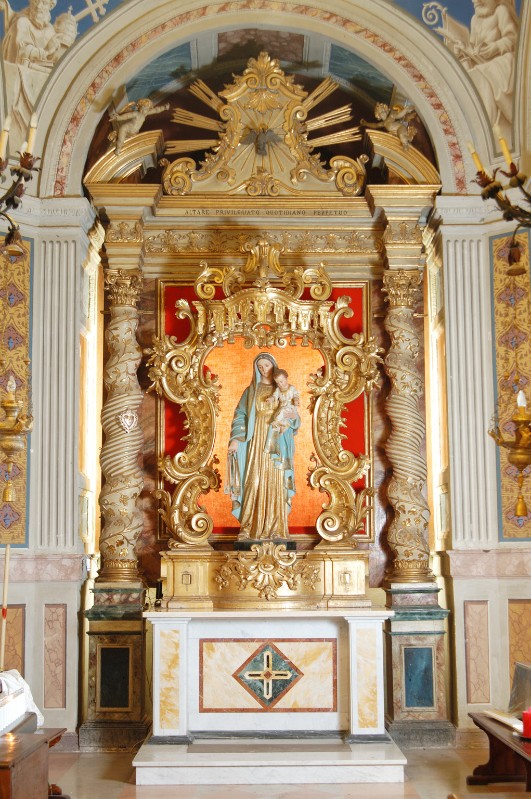 Bott. dell'Italia centr. sec. XVIII, Altare laterale della Madonna del Carmine