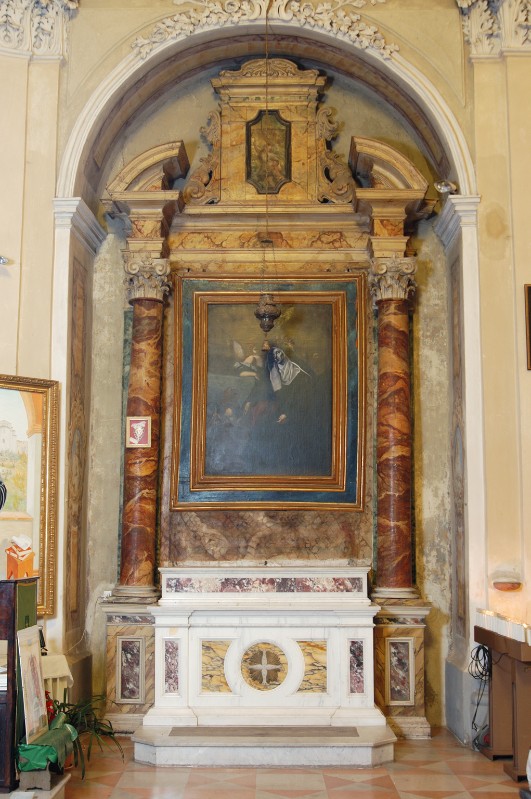 Bott. dell'Italia centr. sec. XVII, Altare laterale dedicato a Santa Rita
