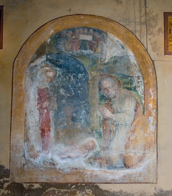 Ambito umbro sec. XV, Adorazione di Gesù Bambino