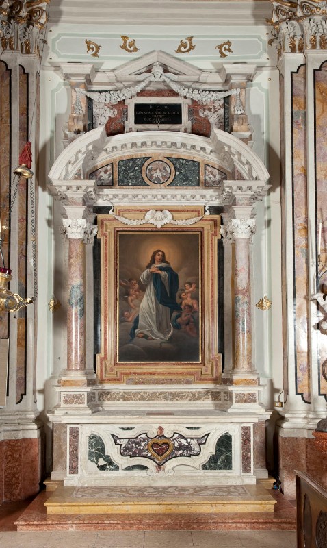 Cerchia di Alberti B. (1650), Altare della Madonna immacolata