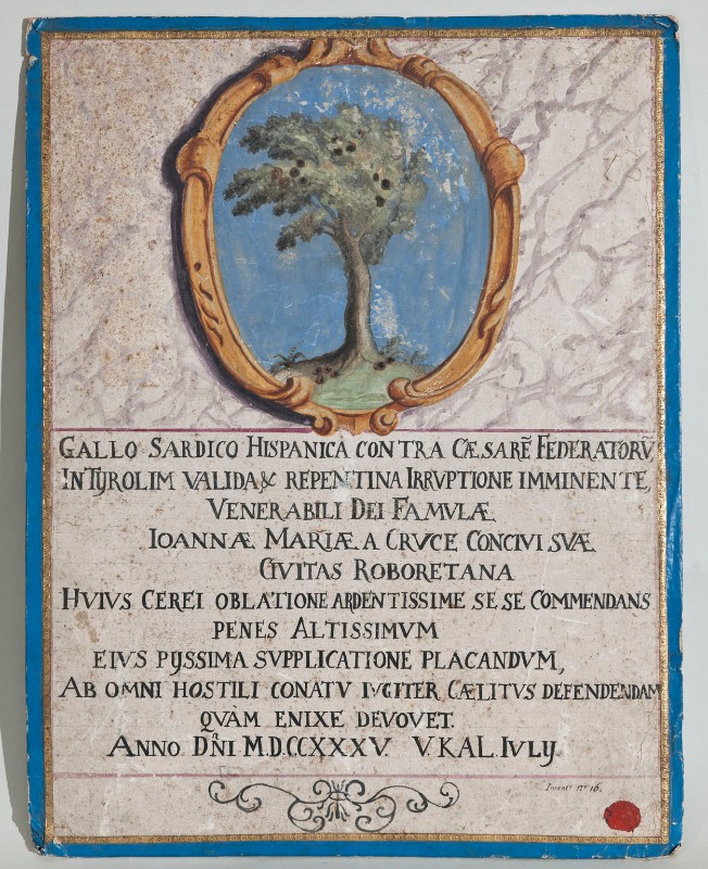 Ambito trentino (1735), Manoscritto