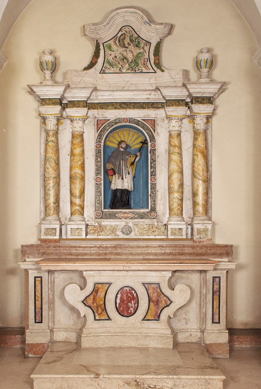 Bottega trentina (1746), Altare laterale di S. Giovanni Nepomuceno