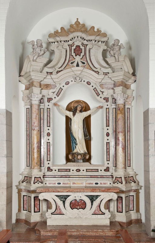 Maestranze trentine metà sec. XVIII, Altare laterale della Madonna assunta
