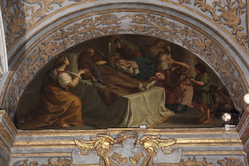 Guastaferro A. (1764), Transito di Sant'Antonio da Padova in olio su tela