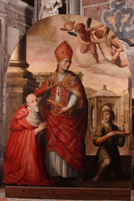 Balducci G. (1599), San Gennaro con l'arcivescovo Alfonso Gesualdo