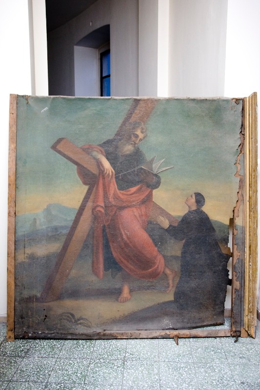 Ambito napoletano prima metà sec. XVIII, Sant'Andrea in olio su tela