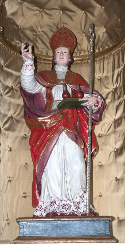 Ambito molisano sec. XVIII, Statua con San Gennaro
