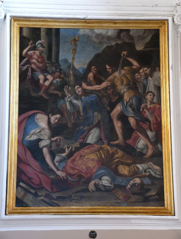 Gaudioso P. (1678), Dipinto del martirio di San Gennaro