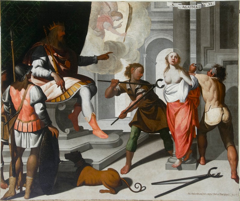 Reali L. (1651), Martirio di Sant'Agata