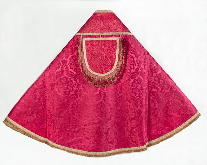 Manifattura italiana secc. XVI-XIX, Piviale in damasco rosso