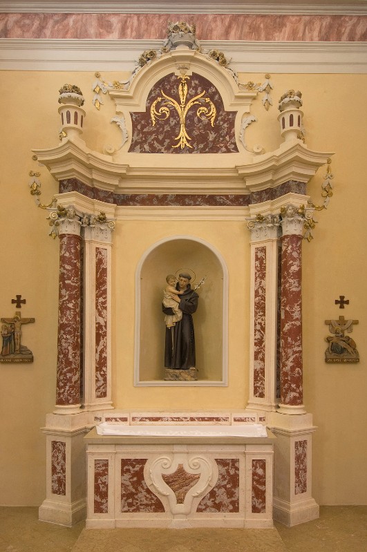 Maestranze trentine sec. XIX, Altare laterale di S. Antonio da Padova