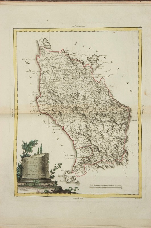Zuliani G. (1783), Carta geografica del Pisano