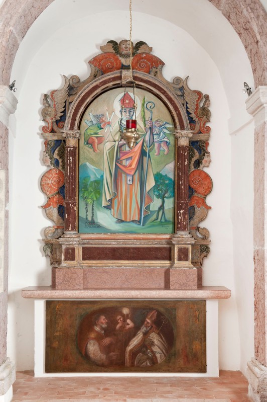 Bottega trentina sec. XVI-XVII, Altare laterale di S. Biagio