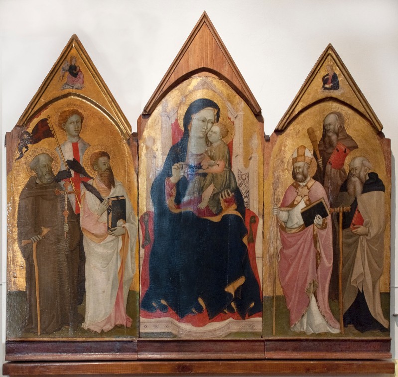Maestro di Montefloscoli sec. XV, Madonna col Bambino e Santi