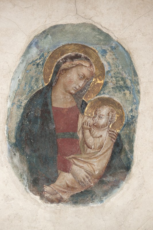 Attribuito a Francesco Neri da Volterra sec. XIV, Dipinto di Madonna e Bambino