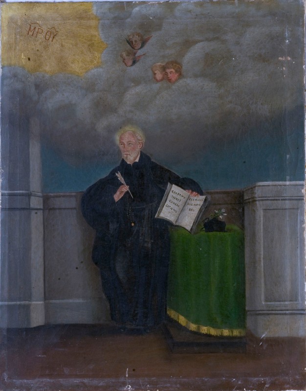 Bottega toscana sec. XVIII, Dipinto con S.Giovanni Leonardi