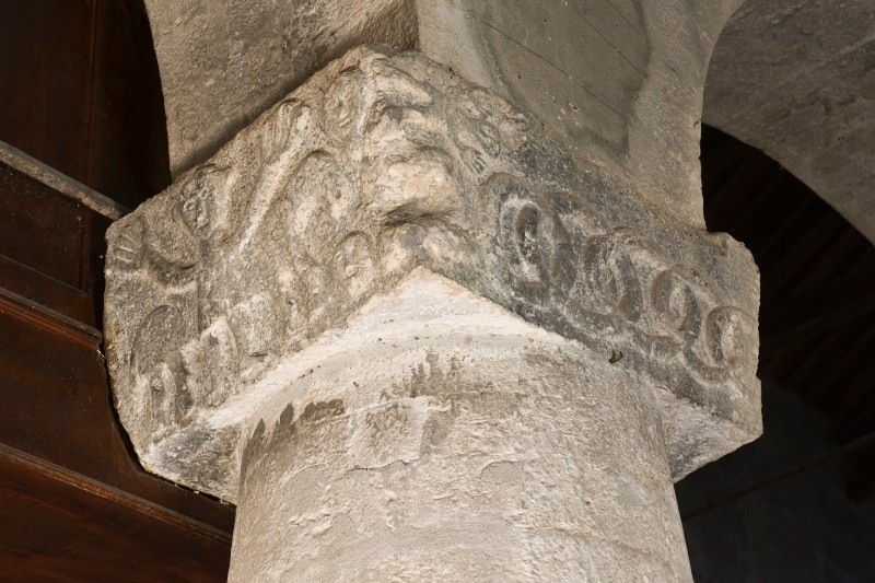 Bottega toscana sec. XI, Capitello figurato