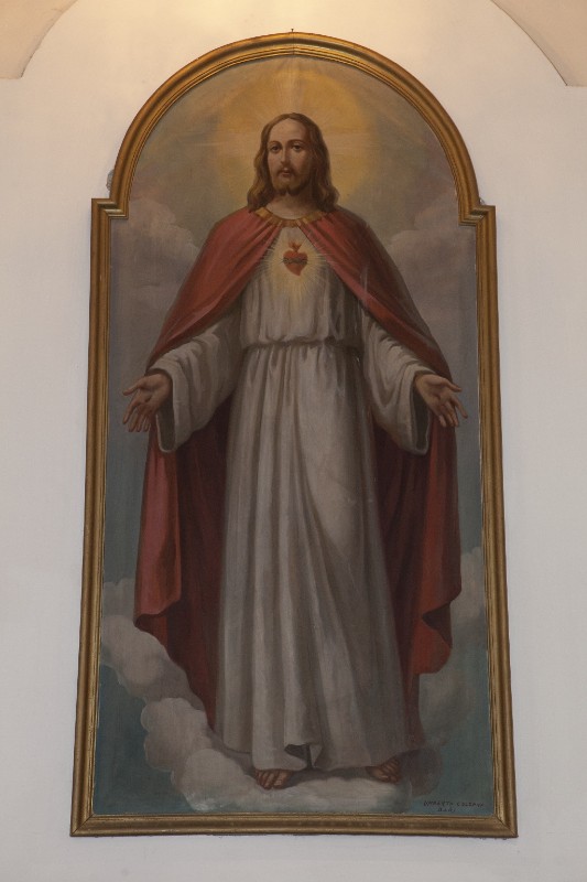Colonna U. sec. XX, Dipinto del Sacro Cuore di Gesù