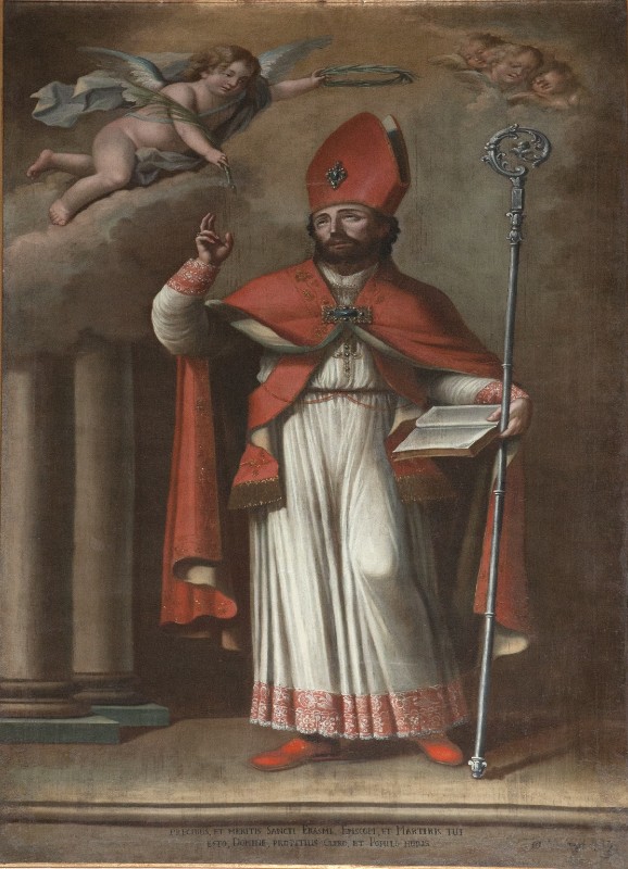 Ambito dell'Italia meridionale sec. XIX, Dipinto di Sant'Erasmo