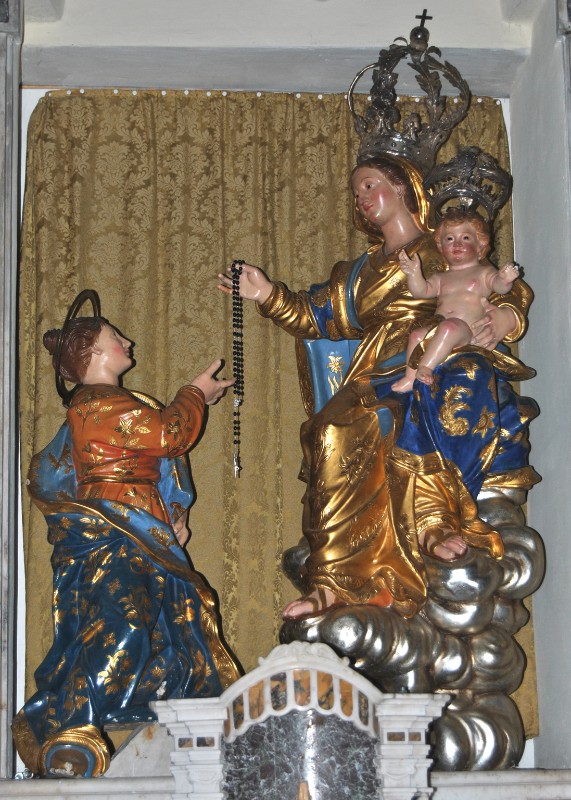 Ambito ligure sec. XIX, Madonna del rosario e Santa Giulia martire
