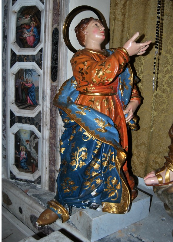 Ambito ligure sec. XIX, Santa Giulia in preghiera