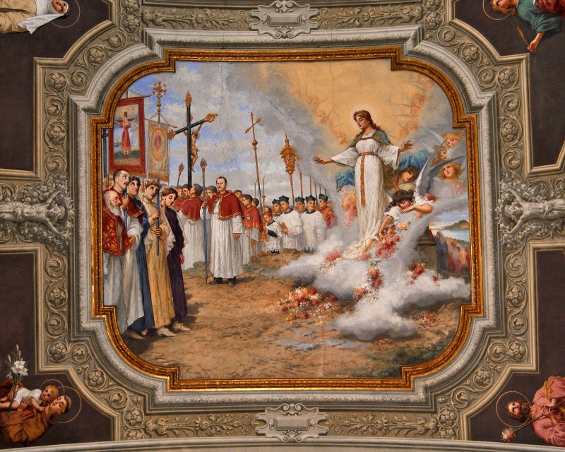 Resio R. (1907), Santa Giulia appare ai fedeli in processione
