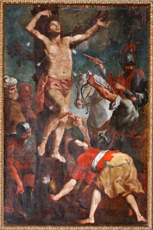 Ambito toscano (1738), Dipinto con Martirio di San Sebastiano