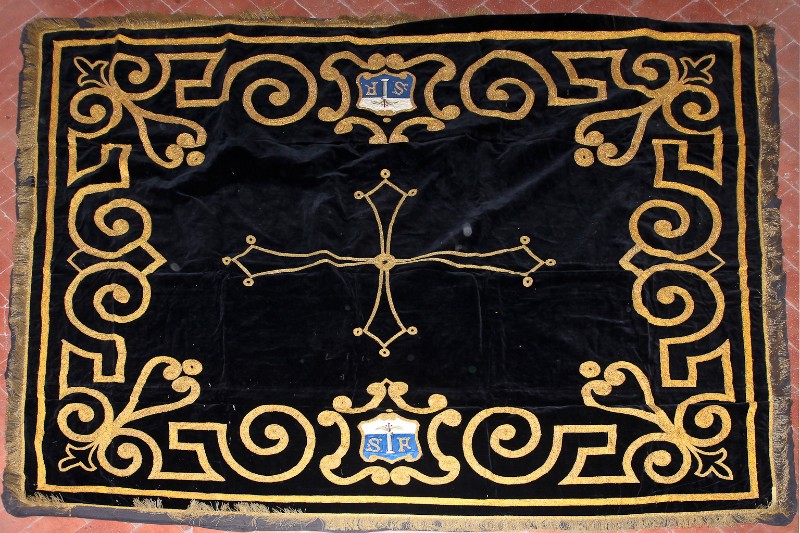 Manifattura italiana fine sec. XVIII, Coltre funebre con stemma Santa Felicita