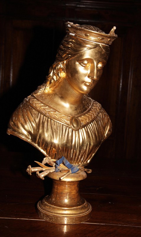 Bott. toscana sec. XVIII, Reliquiario a busto di santa con corona 1/2