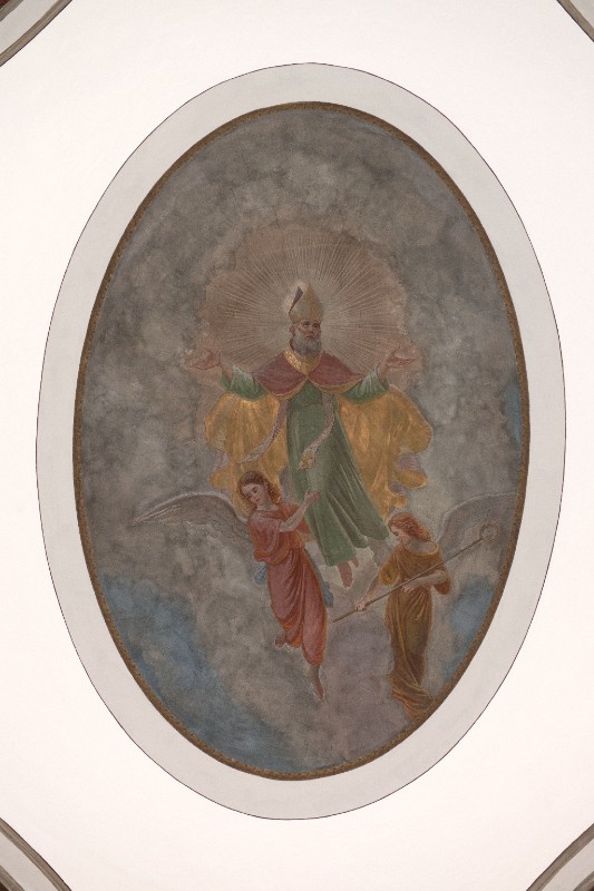 Pittaco V. sec. XX, Dipinto murale di San Prospero in gloria